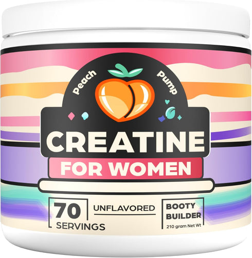 Creatine for Women - Creatina Powder for Booty Gain, Womens Creatine, Booty Builder - 70 Servings: Unflavored