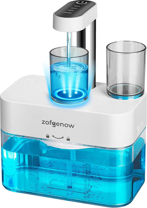 Set 2, ZOFGENOW Mouthwash Dispenser Cup of Transparent Oral Care Cup for Bathroom, Shower, Kitchen Sink, with Removable