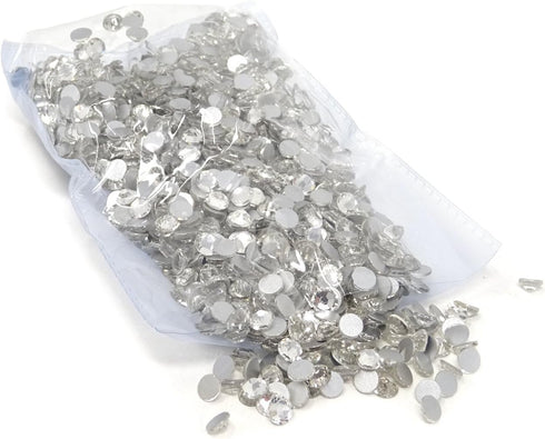 Honbay 1440PCS 5mm ss20 Sparkly Round Flatback Rhinestones Crystals - Non-Self-Adhesive (Clear)