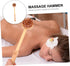 Hammer Bamboo Massage Handheld Wood Massager for Neck Shoulder Back Acupoint Therapy with Ergonomic Handle for Muscle