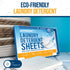 Free and Clear Laundry Detergent Sheets, 120 Loads, Unscented, Hypoallergenic, Liquidless
