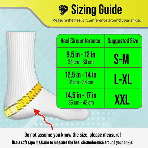 Compression Socks for Plantar Fasciitis, Achilles Tendonitis, Ankle Brace Compression Sleeve, Purple L-XL