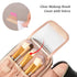 OCHEAL Small Black Cosmetic Bag, Portable Cute Travel Makeup Pouch for Women & Girls, Makeup Brush Organizer