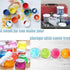 20 PCS 2oz Plastic Empty Jars with Lids (White), Wide-Mouth Refillable Storage Containers for Cosmetics, Candy, Beads,