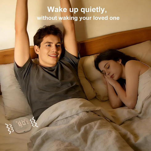 Lxpord 36 Snooze, White Noise Machine with Dual Alarm Clock, Soothing Sounds, Vibrating Bed Shaker Under Pillow, Sleep