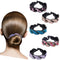 Rhinestone Hair Clip for Women - 5 Pack Half-Balloon Nest Expanding Hairpin Accessories in 5 Mixed Colors