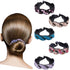 Rhinestone Hair Clip for Women - 5 Pack Half-Balloon Nest Expanding Hairpin Accessories in 5 Mixed Colors