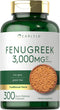 Carlyle Fenugreek Capsules, 300 Count, Non-GMO & Gluten Free Extract, Fenugreek Seeds