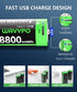 WAVYPO 8800mAh (2-Pack) Rechargeable D Lithium Batteries with Included USB-C Charging Cable, Rechargeable D Batteries