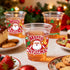 Jhfinely 50 12 oz Pcs Christmas Party Cups, Merry Christmas Clear Plastic Cups, Santa Claus Disposable Drinking Cup