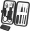 Professional Nail Clippers Set, Stainless Steel Travel Manicure Pedicure Kit with Case for Men Women