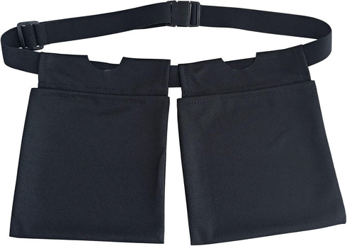 Large Capacity Mastectomy Drain Holder Pouches, Movable Stretchy Drainage Pockets for Breast Reconstruction, Black