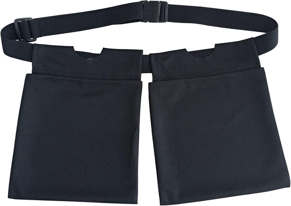 Large Capacity Mastectomy Drain Holder Pouches, Movable Stretchy Drainage Pockets for Breast Reconstruction, Black