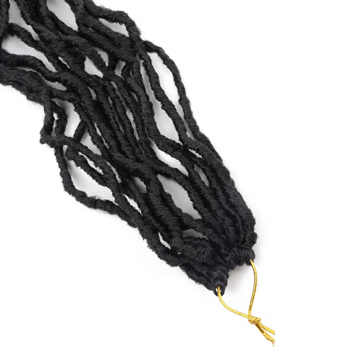 LMZIM 26 inch Soft Locs Crochet Hair - Pre Looped 7 Packs Faux Locs Crochet Braids Synthetic Hair Extensions for Black