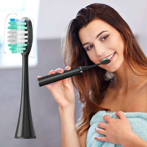 Replacement Toothbrush Heads 10 Pack for AquaSonic Black Series, Vibe Series, Black Series Pro, Duo Series Pro Electric