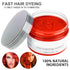 Kids Temporary Hair Color Wax - Natural Hair Strong Style Gel for Party, Cosplay, Masquerade (Red)