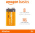Amazon Basics 12-Pack 9 Volt Alkaline Performance All-Purpose Batteries, 5-Year Shelf Life, Packaging May Vary