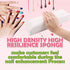 Nail Arm Rest Hand Cushion, Soft Sponge Stripe Leather Pillow for Manicure, Salon Armrest Tool (White)