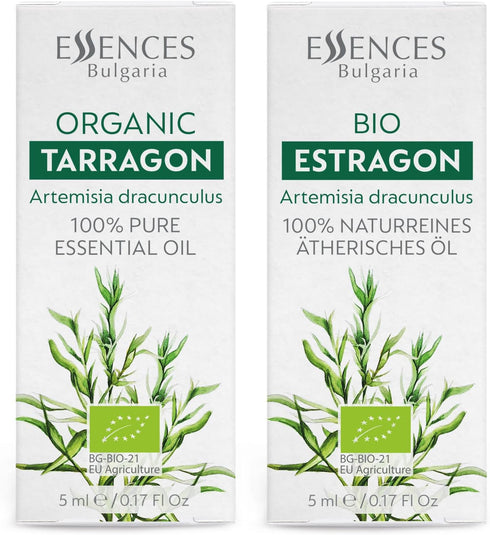 Essences Bulgaria Organic Tarragon Essential Oil 1/6 Fl Oz | 100% Pure and Natural | Therapeutic Grade