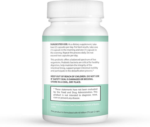 JLM NUTRITIONALS Super Naturals Health - Premium Probiotics 40 Billion CFU with MAKTrek Bypass Technology - 60 ct
