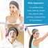 Whaline Spa Facial Headband Wrap, Terry Cloth Headband 4 Counts Stretch Towel for Bath, Makeup and Sport (Gray)