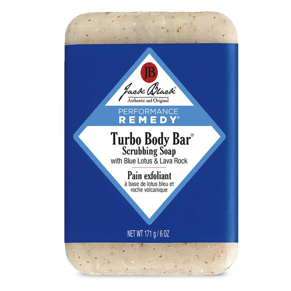 Jack Black Turbo Body Bar Soap, Mens Exfoliating Scrub with Lava Rock