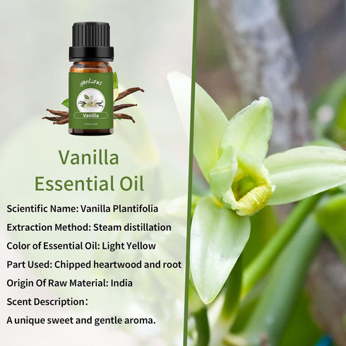 Set 100% 2pcs 10ml yethious Vanilla Essential Oil for Diffuser Organic Vanilla Lavender Essential Oil Lavender Oil Pure