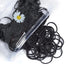 Youxuan Small Hair Elastics, Soft Comfy Rubber Bands, 100 PCS Hair Ties, Black for Girls