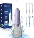 Water Dental Flosser Teeth Pick, H2ofloss Cordless Portable Oral Irrigator 300ML Rechargeable