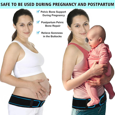 KONSEDIK Sacroiliac SI Joint Hip Belt,Lower Back Support Brace for Men and Women,Pregnant Pelvic Trochanter Support