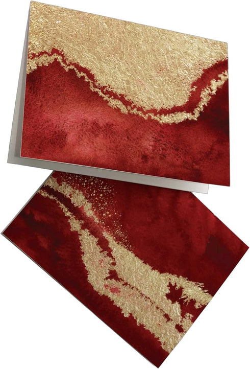 Abstract Greeting Cards Boxed Set - 24 All Occasion Blank Just Because