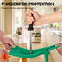 Vgo... 3-Pairs Reusable Household Gloves, Rubber Dishwashing Gloves, Extra Thickness, Long Sleeves for Cleaning and