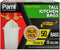 PAMI 13-Gallon Tall Kitchen Drawstring Trash Bags, 50-Pack, White, Extra-Strong Plastic Liners for Kitchen