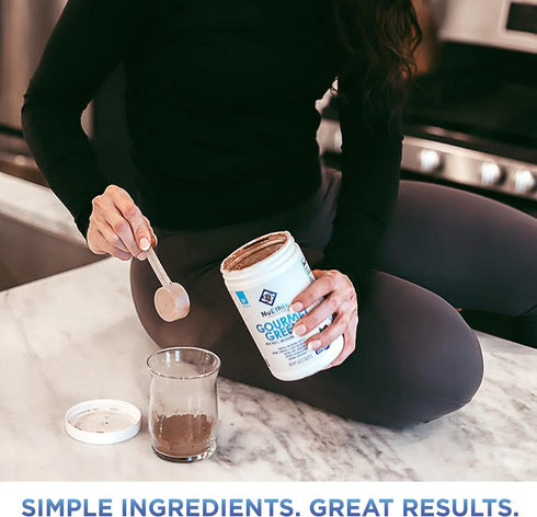 NuEthix Formulations Gourmet Greens Drink Powder - Dietary Supplement with Superfoods and Probiotics, Espresso, 27