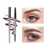 Music Flower Double Ended Eyebrow Pencil, Waterproof Natural Brow Enhancing Pen, Long Lasting Makeup, Light Brown