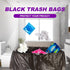 Ryobyo Ultra Thick Black Small Trash Bags, 4 Gallon, Unscented, 180 Counts, Protect Your Privacy for Kitchen Bathroom