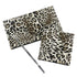 Leopard Empty Makeup Magnetic Palette Set, 2pcs with Spatula and Metal Stickers