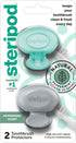 Steripod Clip-On Toothbrush Protector, Peppermint Essential Oils, Keeps Toothbrush Fresh, Travel Accessories, 2 Count