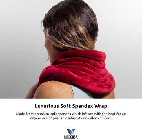 Medcosa Heated Lower Back Pack | Flexible Comfort Heating Pad | Long Lasting Pain Relief - A Wrap That Turns Up The Heat