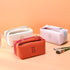 Fashion Makeup Bag for Women, Orange Red Canvas Make up Travel Bag, Hanging Cosmetic Bag Organizer for Women Full updated