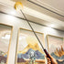 MKUN Lambs Wool Feather Duster, Extendable Stainless Steel Handle for Cleaning Fan, Windows, Blinds, Laptop, Furniture