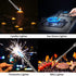 Butane Lighter Torch, Long Refillable Jet Lighter, Windproof with Visual Fuel Window, Flexible Neck for Grill - Black