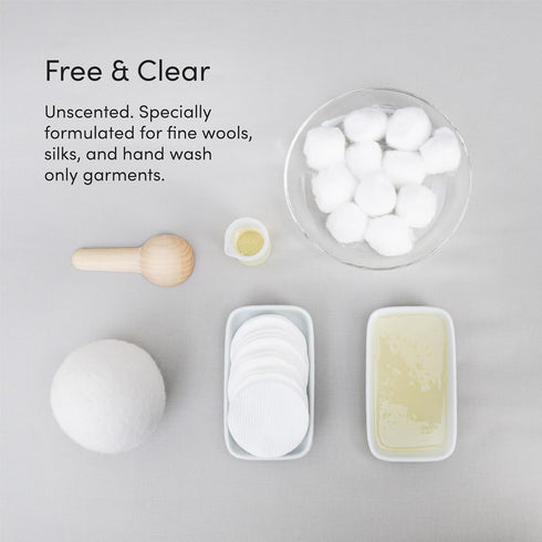 Dirty Labs Hand Wash and Delicates, Scent Free, 32 Loads, Bio Enzyme Liquid Detergent