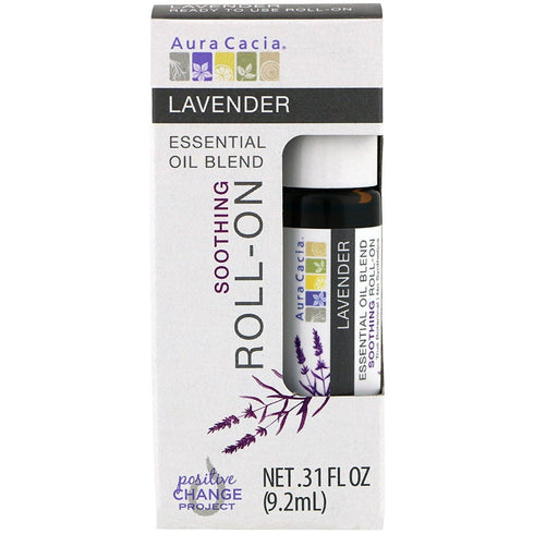 Aura Cacia Lavender Oil Roll-On, 0.31 Fluid Ounce