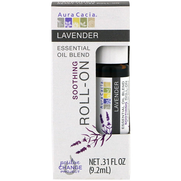 Aura Cacia Lavender Oil Roll-On, 0.31 Fluid Ounce