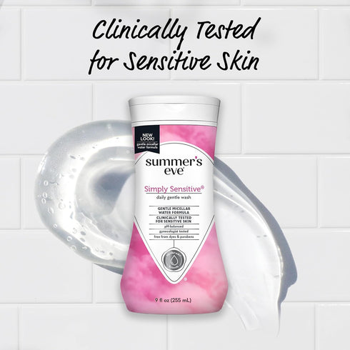 Summer?s 9 oz Eve Simply Sensitive Daily Gentle Feminine Wash, Removes Odor, pH balanced, fl