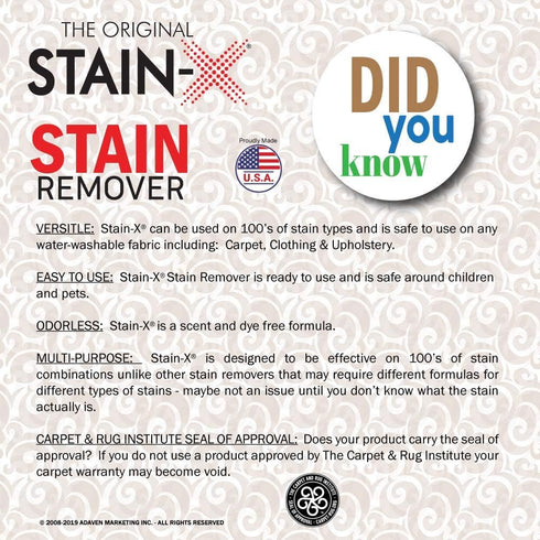 Multi-Purpose Stain Remover for Carpet, Upholstery, and Clothing - 24 Ounce