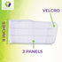 MARS WELLNESS Premium Plus Size Bariatric Abdominal Binder, 9" 3 Section/Panel, 3XL, Waist Size 55" - 72"