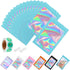 150-pack Holographic Mylar Bags with Clear Window, Resealable Foil Pouches for Food Storage, 7" x 10"