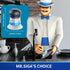 Pack 1, MR.SIGA Soap Dispensing Palm Brush, Kitchen Brush for Dish Pot Pan Sink Cleaning, of Navy/Blue